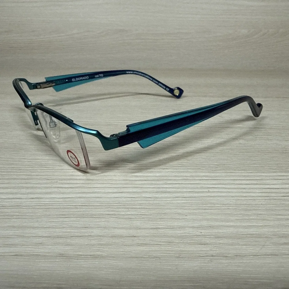 ETNIA BARCELONA‎ Eldorado TQ Turquoise Girls Kids Rectangle Eyeglasses 45-16-120